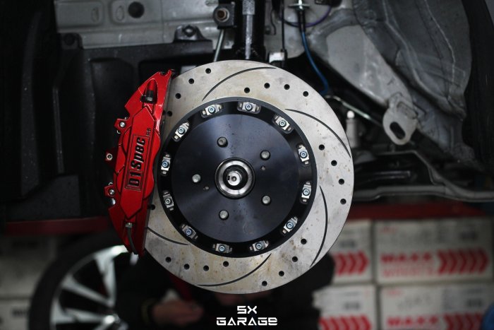 【超鑫國際】 D1 SPEC 大四活塞 鍛造卡鉗 355mm 碟盤 鍛造大四 Toyota Corolla Cross 實裝圖