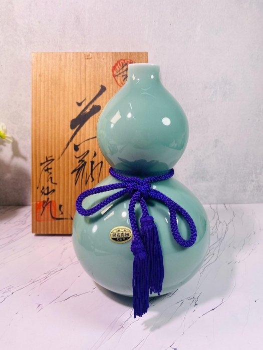 大川内焼 小笠原長春 茶碗 共箱】鍋島青磁 青瓷 茶道具 2