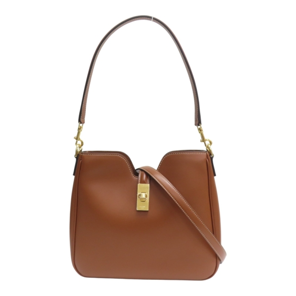 CELINE 賽琳 Small Camille 16 肩背包 棕色 牛皮 120693 【二手名牌BRAND OFF】