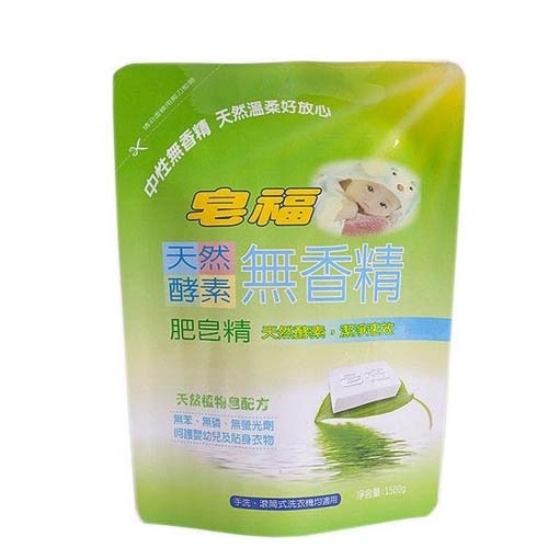皂福無香精天然酵素肥皂精補充包1500gx8包(箱)【愛買】