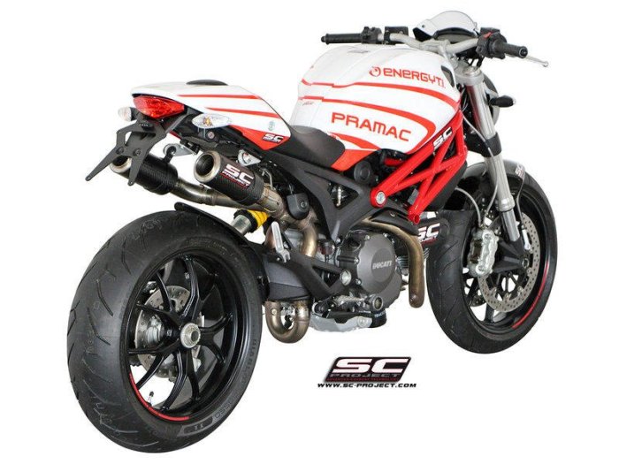 DNS部品 義大利 SC PROJECT CR-T 碳纖維尾段排氣管 DUCATI MONSTER 696 796 1100