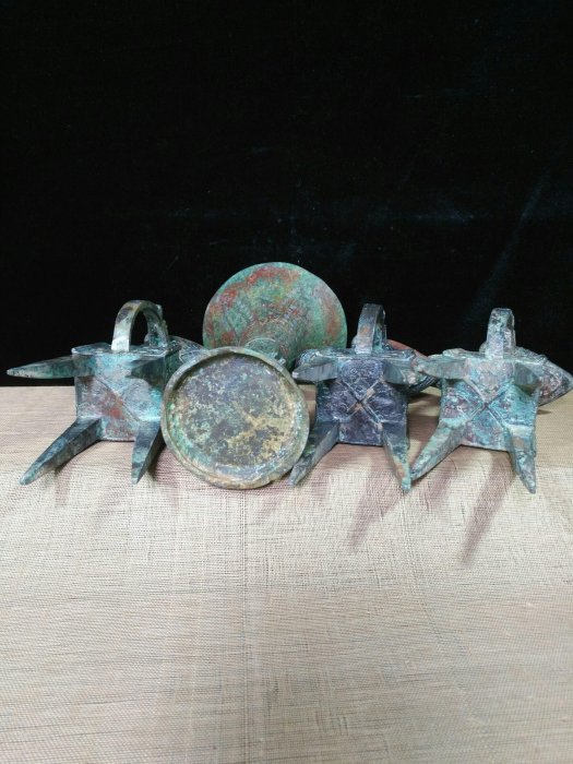 中国古美術品·旧蔵珍品·貴族用器皿·古青銅器★爵杯★飲酒器·文房置物·風水開運 中国古美術品·旧蔵珍品·貴族用器皿·古青銅器☆爵杯☆