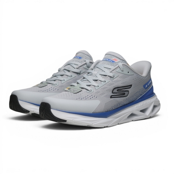 SKECHERS 慢跑鞋 GLIDE-STEP VORTEX 灰藍 瞬穿 運動鞋 男 221040GRY