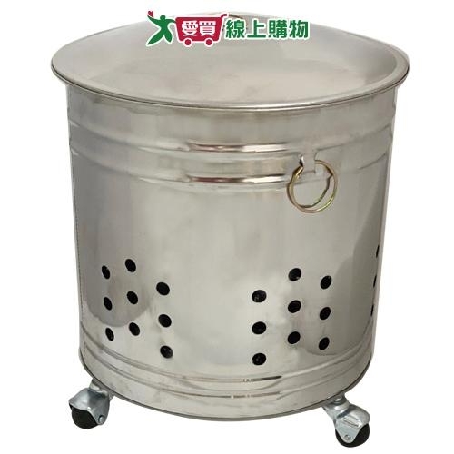 金優豆 尺2不鏽鋼金爐-36x36x40cm(附輪) 普渡 中元 拜拜 燒金紙用 有拉環 祭拜【愛買】