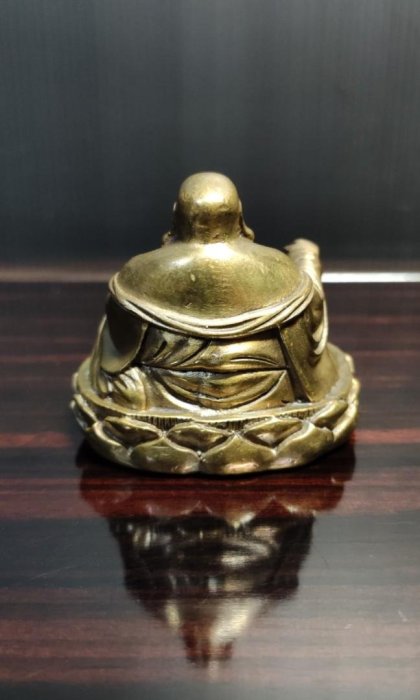 明代 作古式 古銅彫 塗金蓮蓬式三足老銅香薰炉」旧