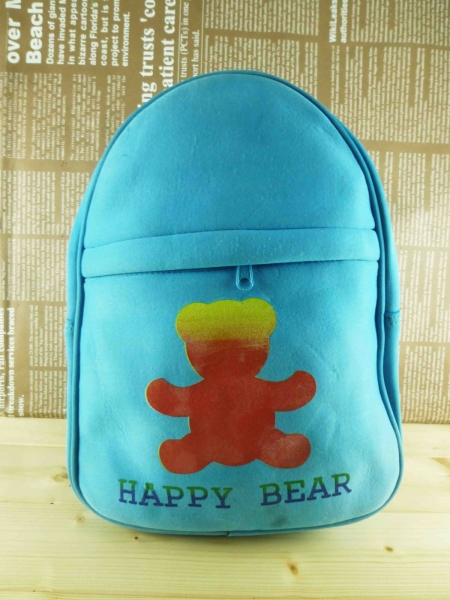 【震撼精品百貨】日本綜合熊 HAPPY BEAR~後背包『藍』