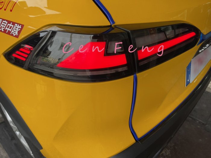 涔峰ＣＦ☆(燻黑) COROLLA CROSS CC LED 尾燈 導光條 光柱 跑馬 呼吸燈 流水方向燈 倒車燈 動態