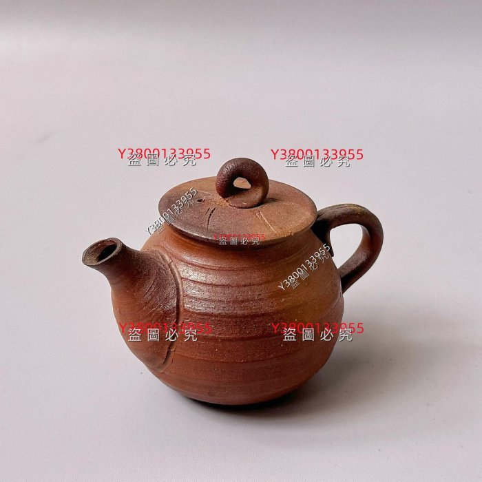 小西陶古早期作.日本備前燒后手急須壺.容量220. 舊藏陶瓷備前燒二手