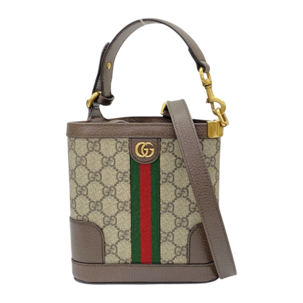 GUCCI 古馳 棕色 GG Supreme 帆布 Ophidia GG Small 兩用包 752583 【二手名牌BRAND OFF】