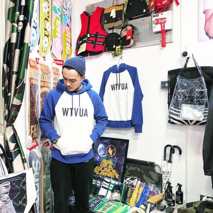 希望商店】WTAPS x FRAGMENT the POOL DESIGN HOODY 14AW 聯名閃電連帽 