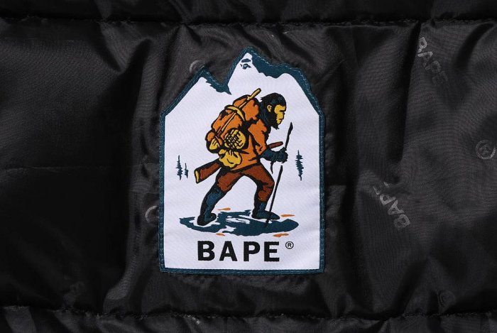 BAPE X NANGA 1ST CAMO AURORA TEX DOWN JACKET 聯名款迷彩連帽夾克