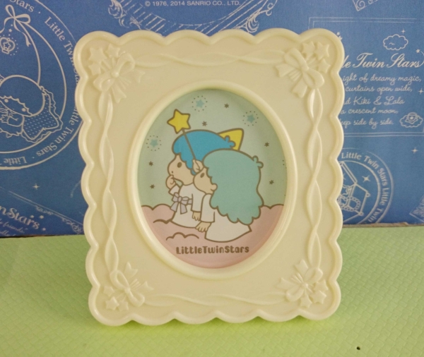 【震撼精品百貨】Little Twin Stars KiKi&LaLa 雙子星小天使~相框 黃邊