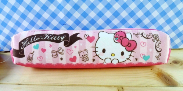 【震撼精品百貨】Hello Kitty 凱蒂貓~化妝包/筆袋-條紋