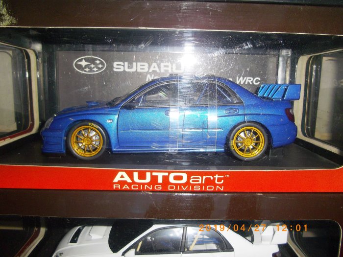 AUTOart廠牌 1:18 SUBARU  IMPREZA  速霸陸 硬皮鯊 絕版車模