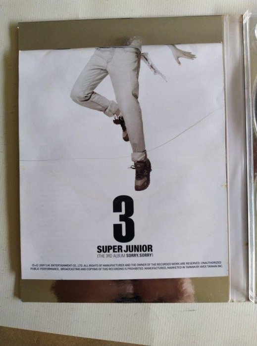 鳳姐嚴選二手唱片】SUPER JUNIOR / THE 3RD ALBUM：SORRY, SORRY (台灣