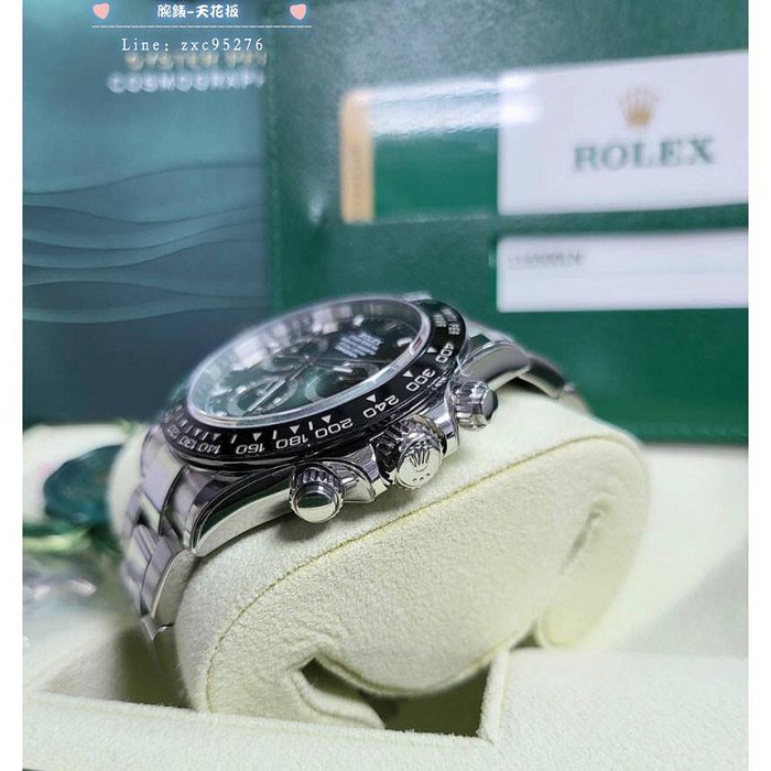 Rolex 勞力士 迪通拿 Daytona 116500Ln 黑面 黑迪 40Mm 白鋼迪 17年 盒單全腕錶