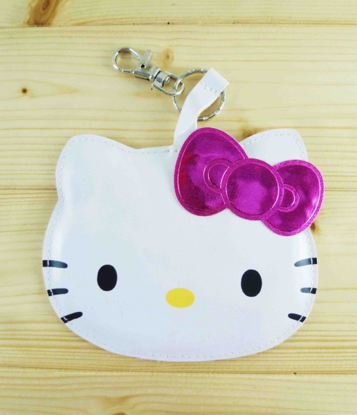 【震撼精品百貨】Hello Kitty 凱蒂貓~KITTY行李/姓名吊牌-粉蝴蝶結