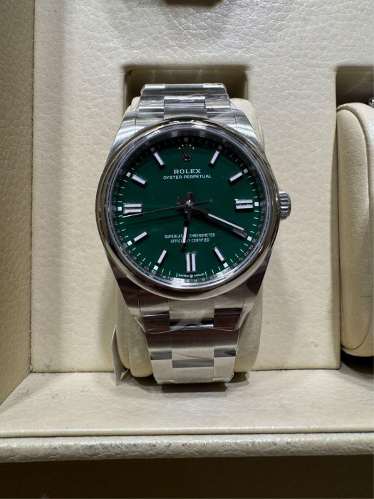 大西門鐘錶 勞力士 126000 OYSTER PERPETUAL 36 綠色