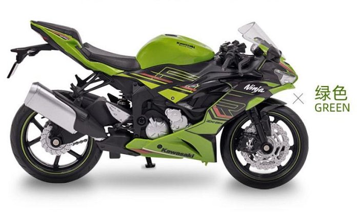 Kawasaki Ninja ZX-6R 1:12模型車川崎忍者WSBK 重機跑車| Yahoo拍賣