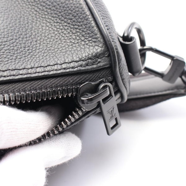 LOUIS VUITTON LV 路易威登 Keepall XS 兩用包 黑色 Aerogram牛皮 M80950 【二手名牌BRAND ...