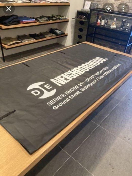 希望商店】NEIGHBORHOOD CI / P-GROUND SHEET 21SS 露營防水防塵野餐地