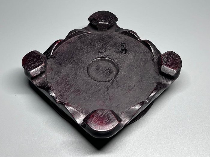 ④古美術唐木紫檀底座香爐台花台瓶座飾台木製素工木座佛像台| Yahoo拍賣