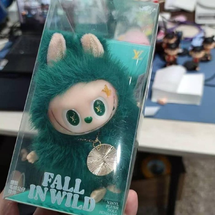 快速出貨 拉布布改娃labubu三代二代搪膠毛絨公仔掛件泡泡瑪特盲盒小米蘭