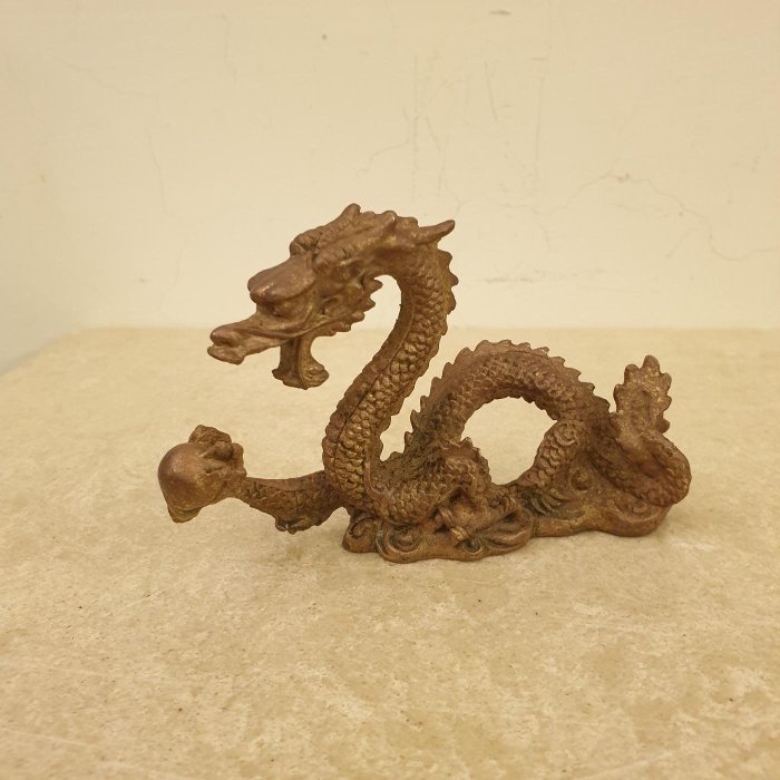 銅龍紙鎮/實心銅文鎮/毛筆架/長12cm | Yahoo拍賣