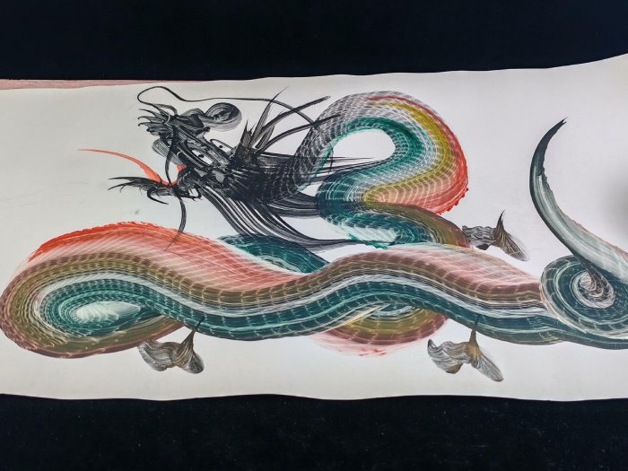 嚴選高瀬3代目親筆日光一筆龍，尺寸36x36公分，全新品相收藏推薦日光