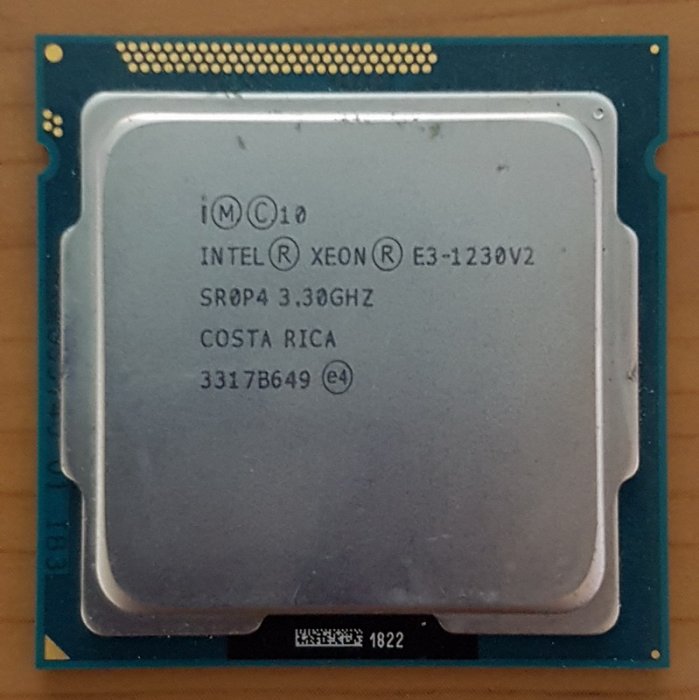 Intel Xeon E3-1230 V2 3.3G、1155、69W、拆機良品、無內顯【效能等同
