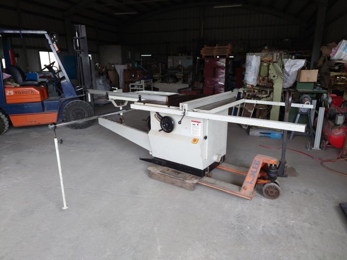 銅盛二手 現貨 軸傾斜 圓鋸機 附滑台 木工機械