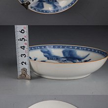 4217清乾隆青花山水樓閣紋盤品相品（圖8），狀態如圖尺寸口徑12.2cm