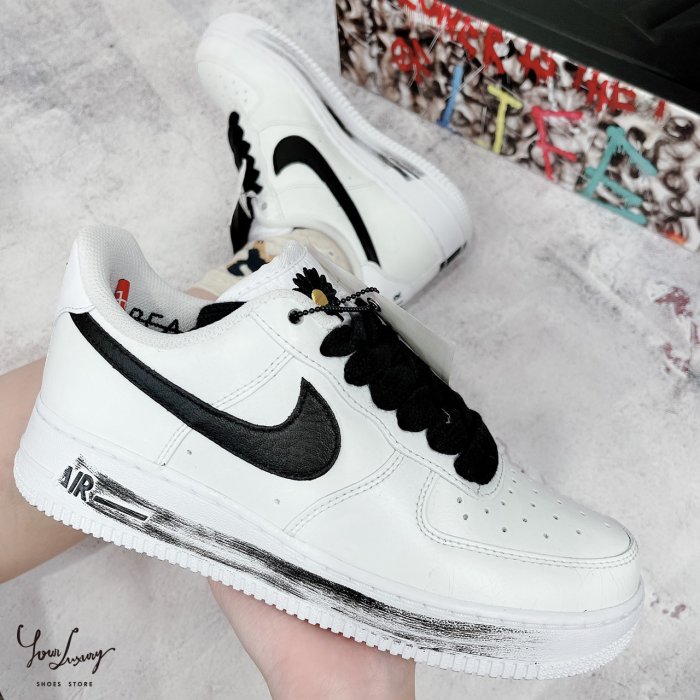 【Luxury】GD X NIKE AIR FORCE 1 白 黑 權志龍 雛菊 刮刮樂 板鞋 休閒鞋
