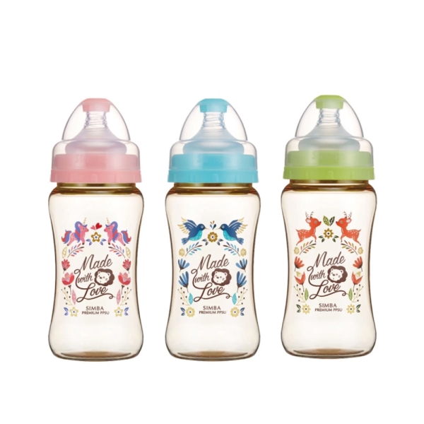 小獅王辛巴 simba 桃樂絲PPSU寬口雙凹中奶瓶270ml (3色可選)