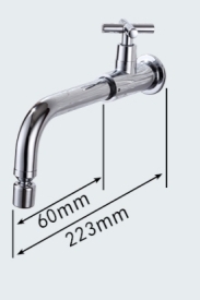 【麗室衛浴】 F-096-4 壁式單冷水龍頭 4分加長出水頭 product lightbox image 3