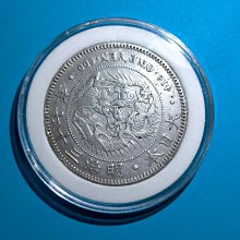 明治37年　一圓銀貨 東方拍賣-疑明治37年日本龍銀一圓銀幣1 枚重26.9g(EQ-LACK10P)JI