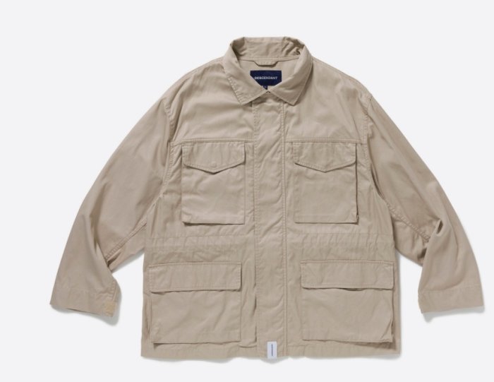 TSU 代購2021SS DESCENDANT KEY WEST TWILL JACKET 斜紋軍裝外套四口袋