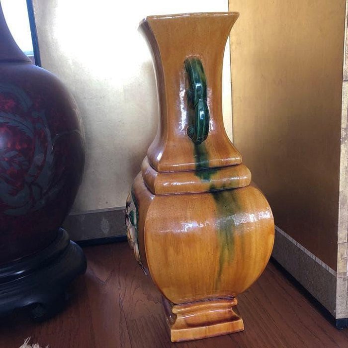 中国 唐三彩 花瓶 47cm 中國唐三彩花瓶47cm | Yahoo拍賣