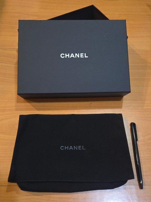 Chanel 香奈兒 小香 小包 woc 長夾 防塵套+包裝盒組 正品 名牌精品專櫃配件 紙盒 防塵袋