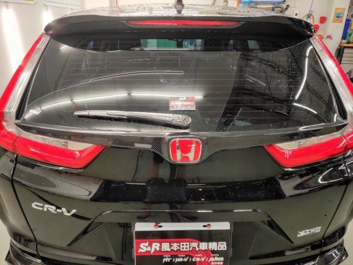 本田 HONDA CRV5 CRV 5代 卡夢紋 尾門飾條
