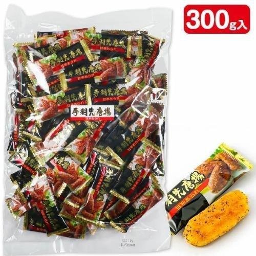 ＊日式雜貨館＊日本名古屋 手羽先唐揚炸雞翅風味仙貝餅乾 數量限定口味 黑胡椒手羽先唐揚餅乾300g 大容量分享包