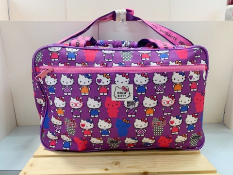 【震撼精品百貨】Hello Kitty 凱蒂貓~KITTY旅行袋/收納袋-百變KITTY紫#11502