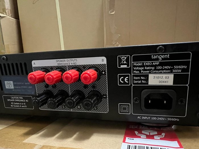 跨年慶特價到1/1 丹麥Tangent EXEO 綜合擴大機AB組喇叭切換唱投放大可