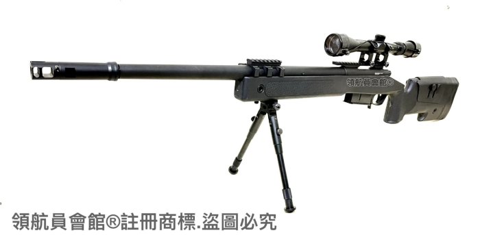 領航員會館】豪華全配M40手拉狙擊步槍狙擊鏡+腳架+槍袋手拉狙擊槍M40A5