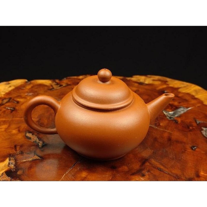 壺風茶道~24019《宜興紫砂請飲中國烏龍茶水平壺》約180cc 印中國土產