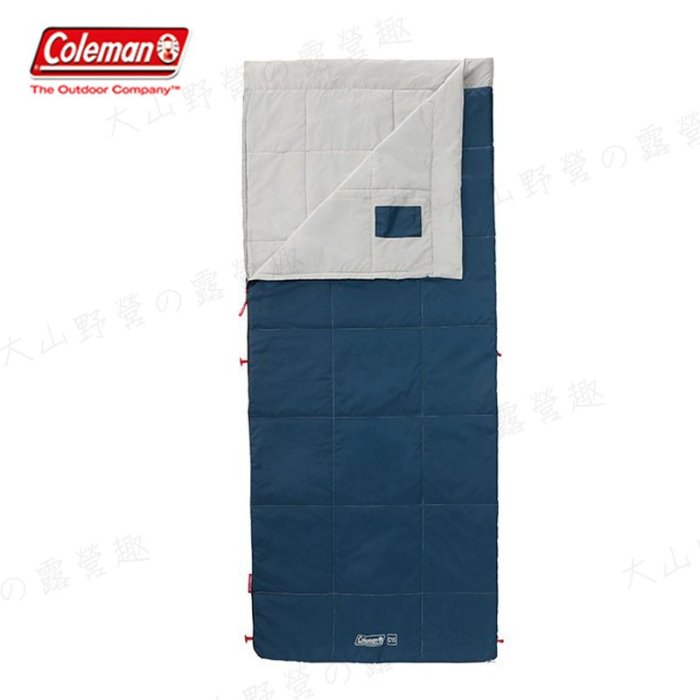 【大山野營】桃園新店 Coleman CM-34776 表演者III 白灰睡袋/C15 信封型睡袋 全開式 纖維睡袋