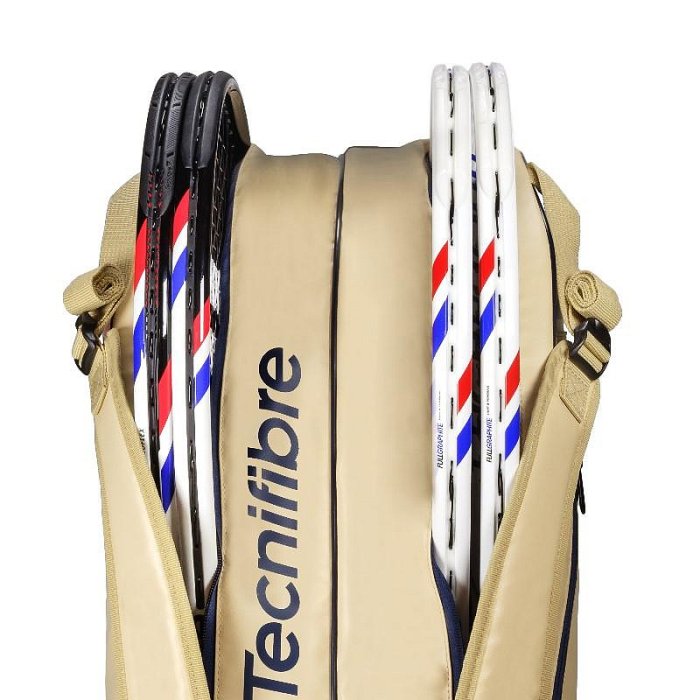 【曼森體育】法國 Tecnifibre TOUR END 6支裝 網球拍袋 深藍奶茶 網球拍