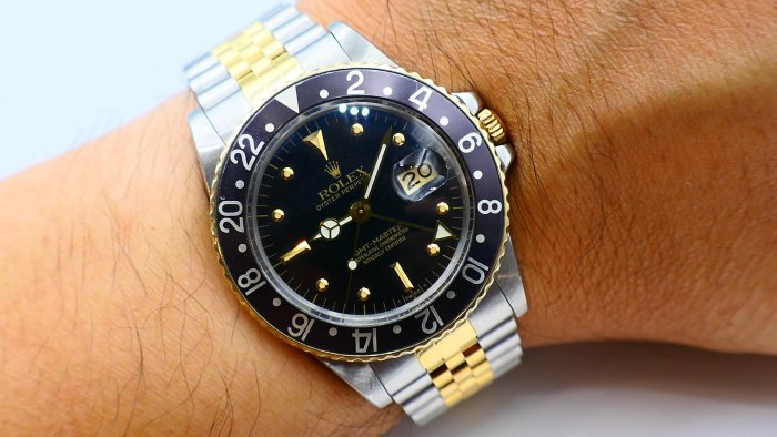 【美好時光】極品鉚釘面五珠帶版本1979年份ROLEX勞力士16753 nipple dial ( 1675 16750 參考)