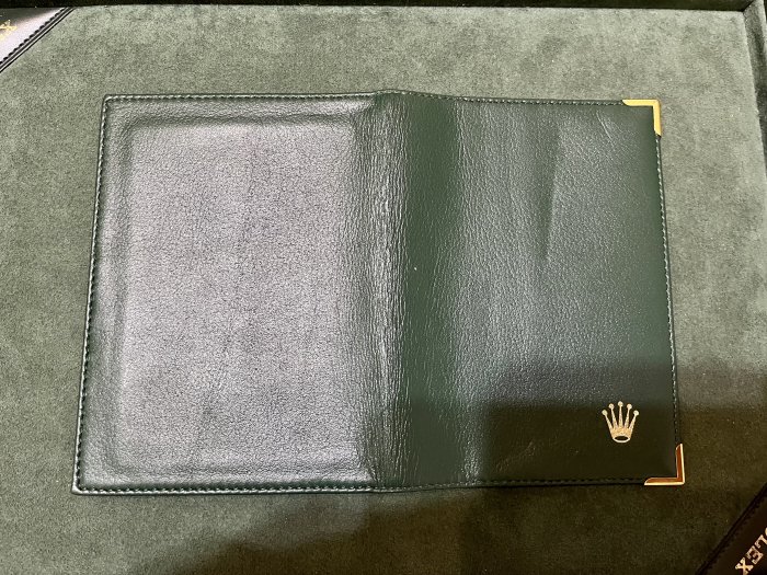 老件 勞力士 ROLEX 原廠護照夾 皮夾 卡夾 卡套 (內裡脫皮)