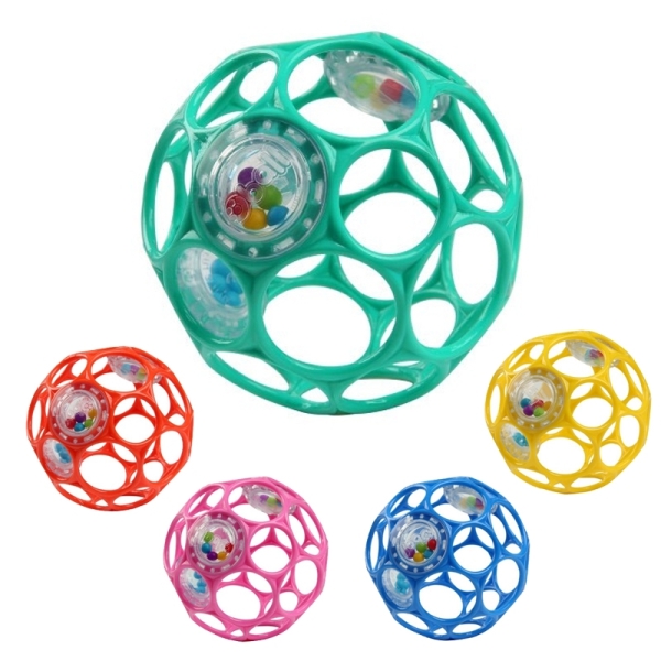Oball 新沙沙洞動球 Kids II 4吋沙沙洞洞球 搖鈴 安撫玩具 4869 益智玩具 product lightbox image 1